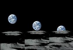 Ученые сняли восход и заход Земли над Луной (видео)