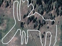 Обнаружен рисунок площадью 60 тыс. квадратных метров выложеный древним человеком.