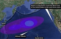 К побережью США приближаются миллионы тонн японского мусора, смытого цунами